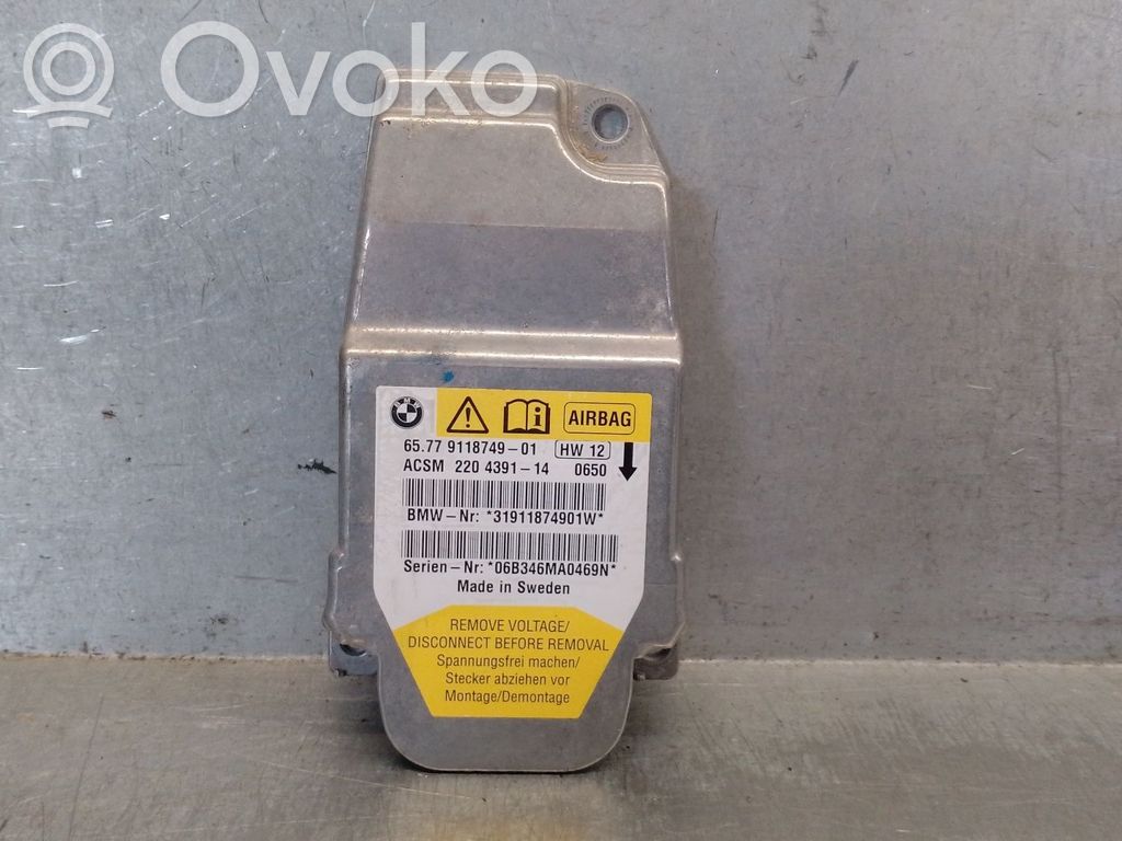 Unidad de control/módulo del Airbag   65779118749,220439114ACSM