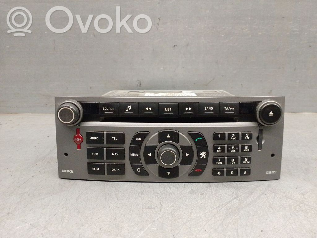 Peugeot 407 Moduł / Sterownik dziku audio HiFi 