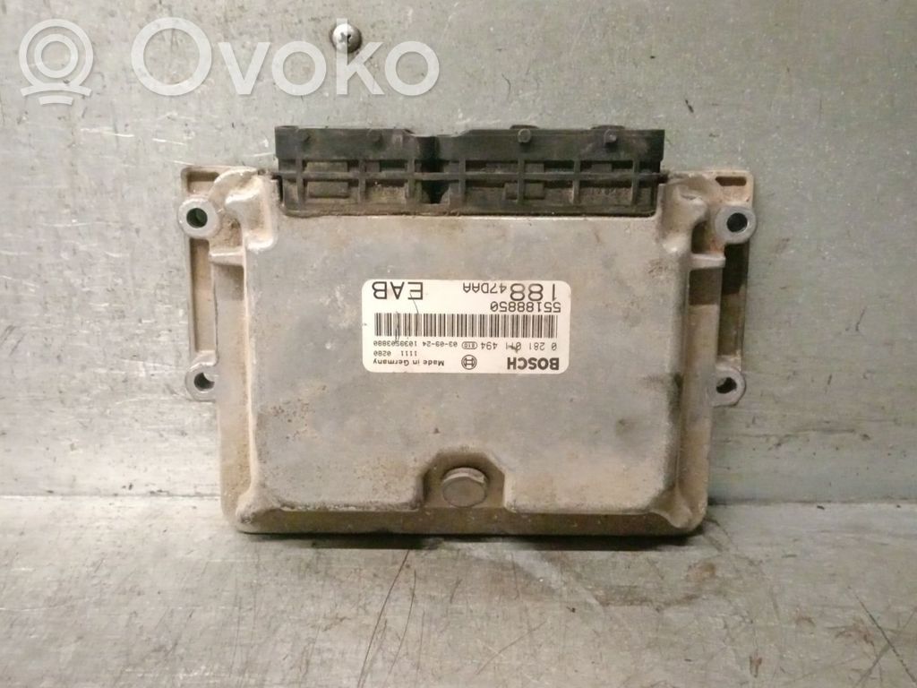 Fiat Punto (188) Sterownik / Moduł ECU 