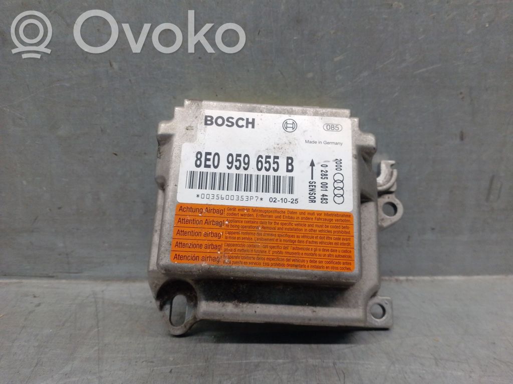 Audi A4 S4 B6 8E 8H Centralina/modulo airbag 