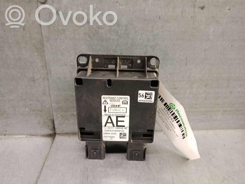 Unidad de control/módulo del Airbag   6C1T14B056AE,5WK43536