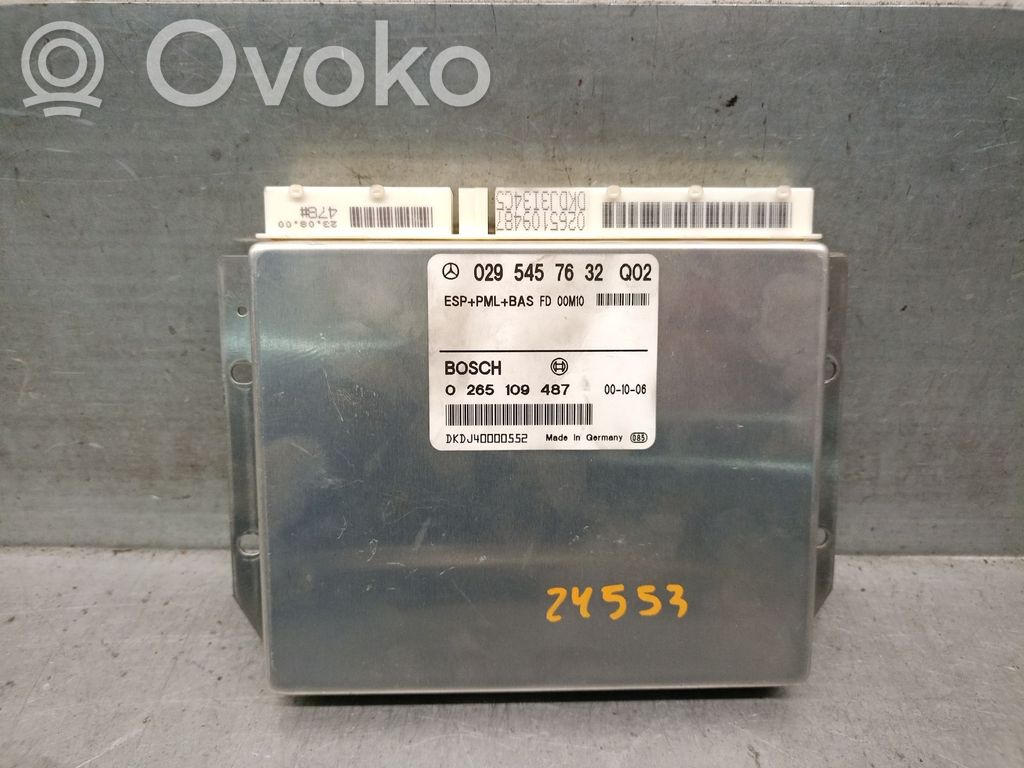 ABS control unit/module   A0295457632,0265109487