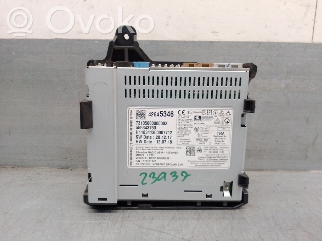 Opel Astra K Unitate control sunet HiFi Audio 