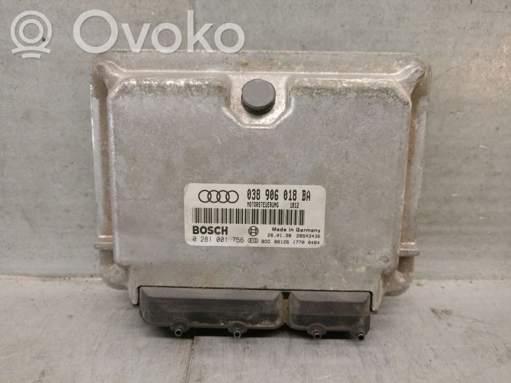 Engine control unit/module   038906018BA,0281001756