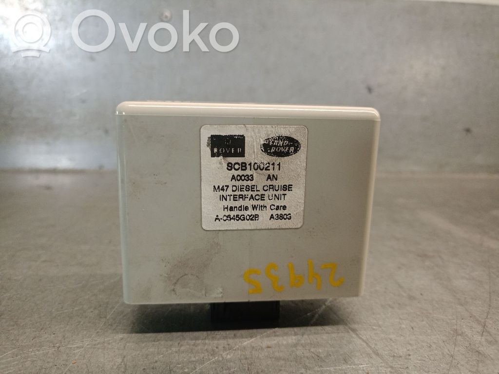 Other control units/modules   SCB100211