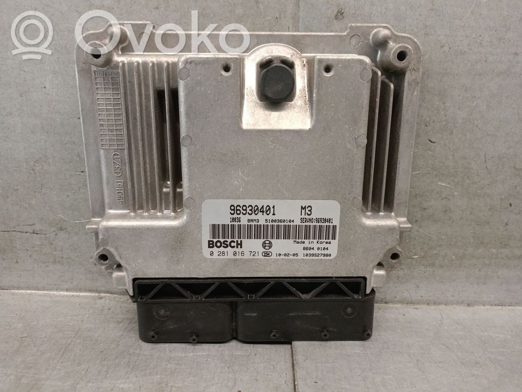 Chevrolet Epica Unidad de control/módulo del motor 