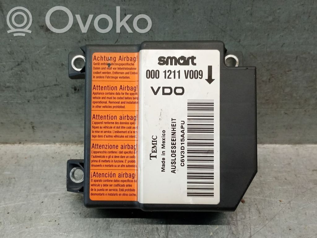 Smart ForTwo I Airbag control unit/module 