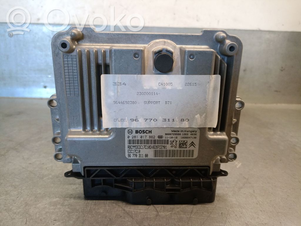 Engine control unit/module   9677031180,9677031180