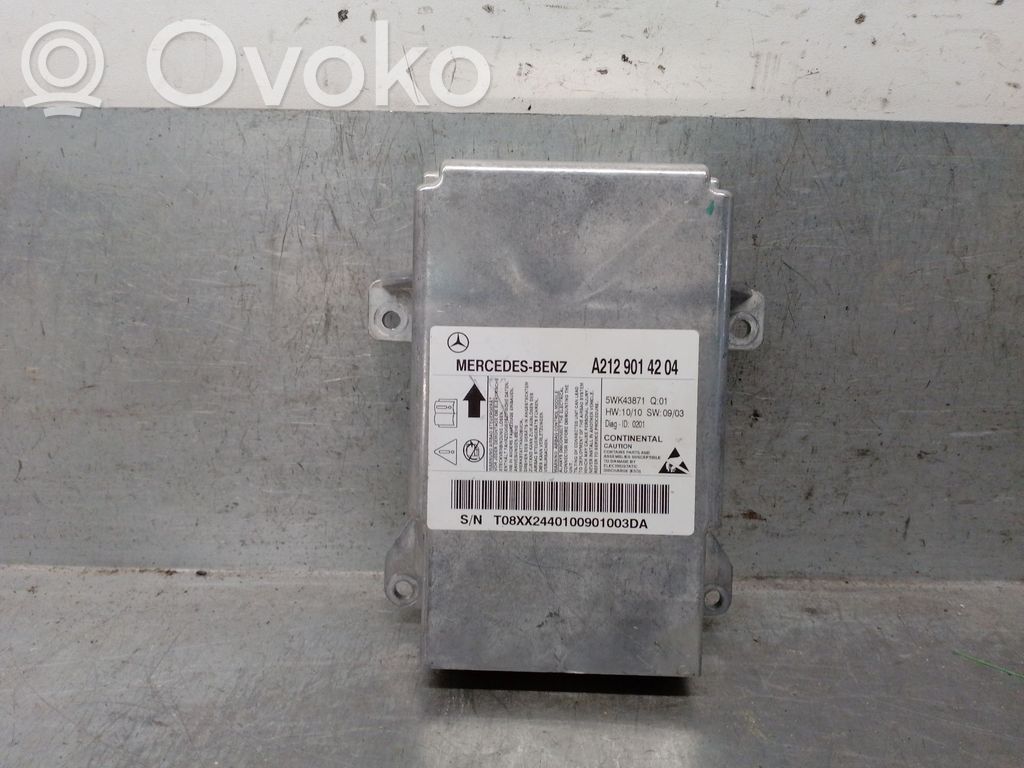 Centralina/modulo airbag   A2129014204,5WK43871