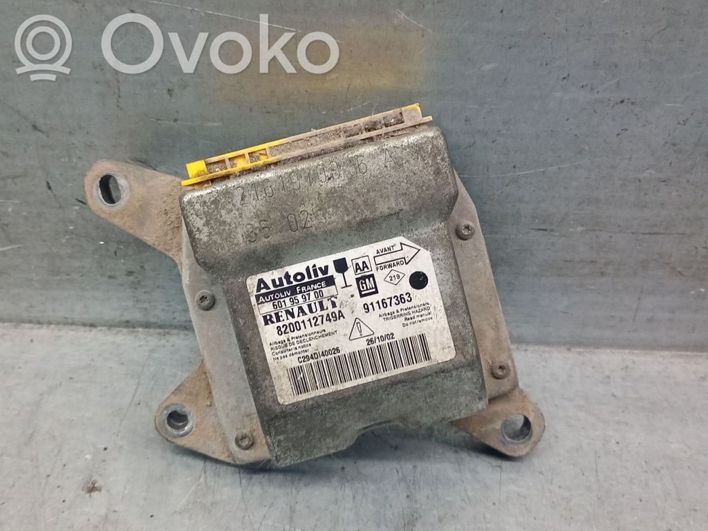 Renault Trafic II (X83) Airbag control unit/module 