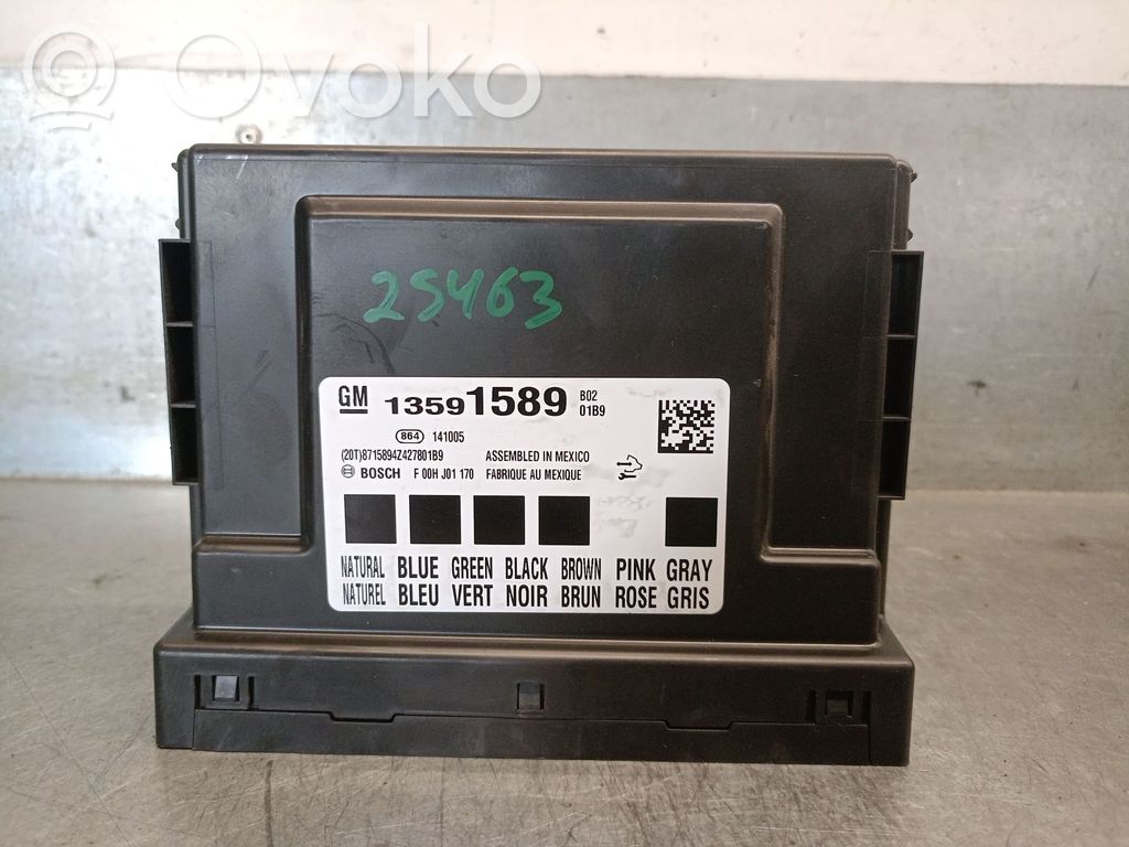 Opel Corsa E Unitate/modul de comandă închidere centralizată 