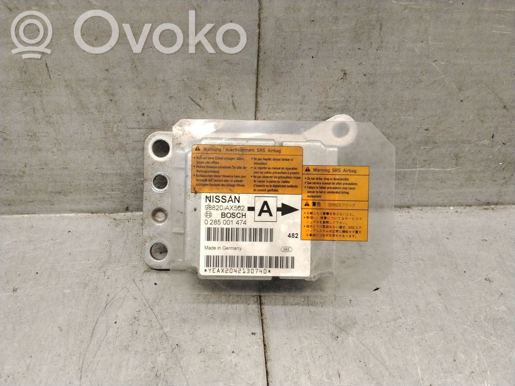 Nissan Micra Airbag control unit/module 