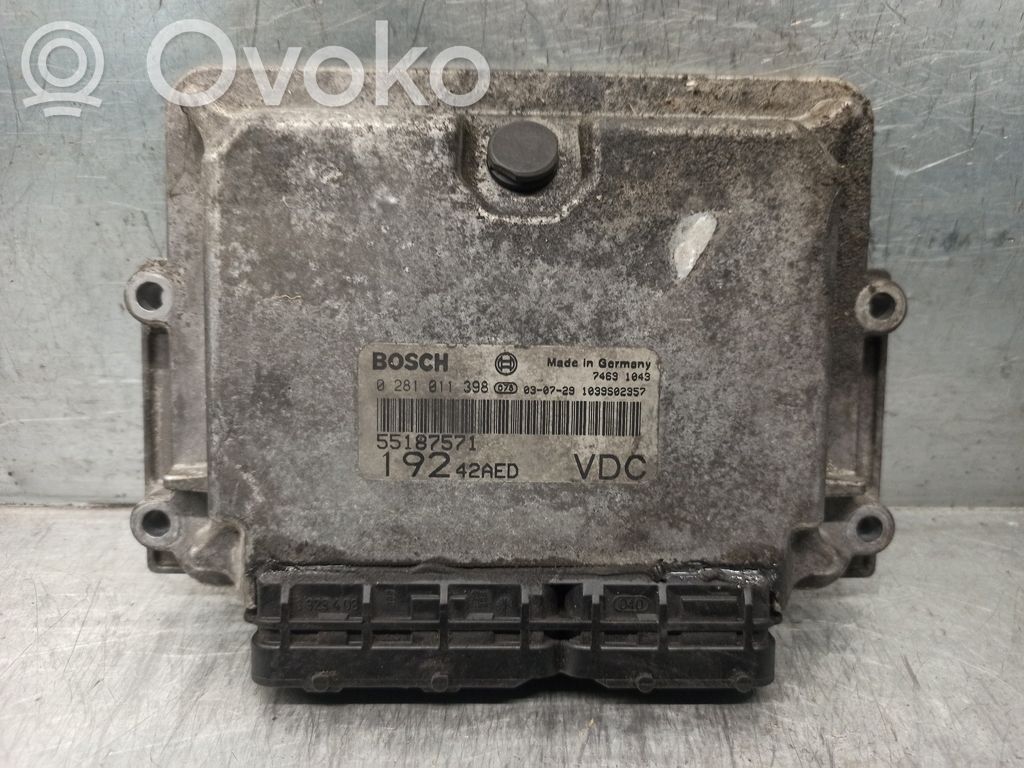 Fiat Stilo Sterownik / Moduł ECU