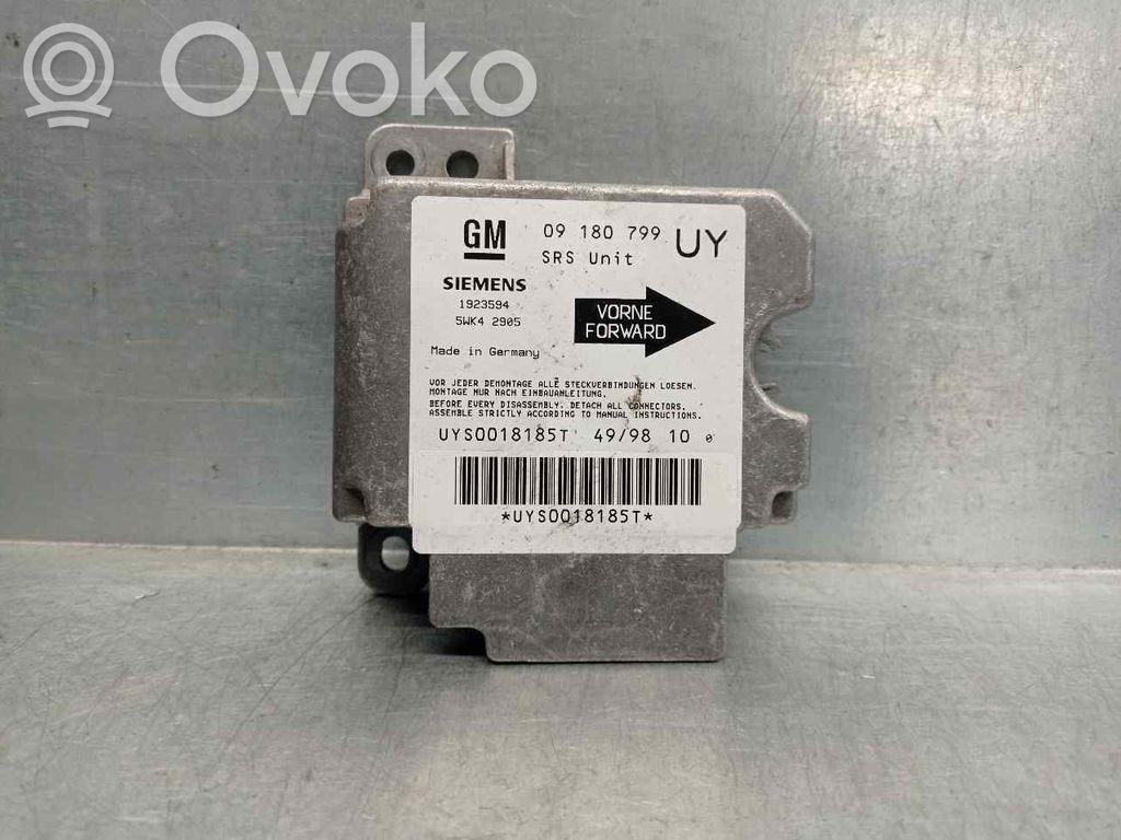 Opel Astra G Unidad de control/módulo del Airbag 