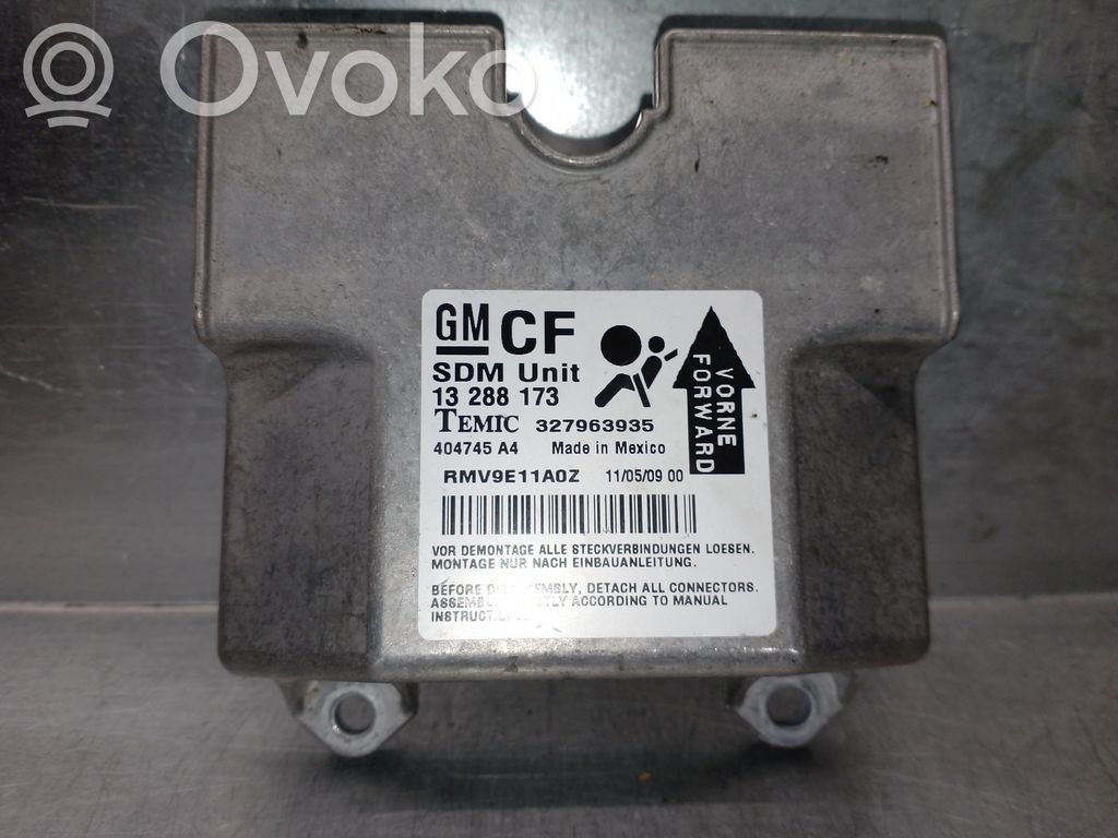 Opel Zafira B Centralina/modulo airbag