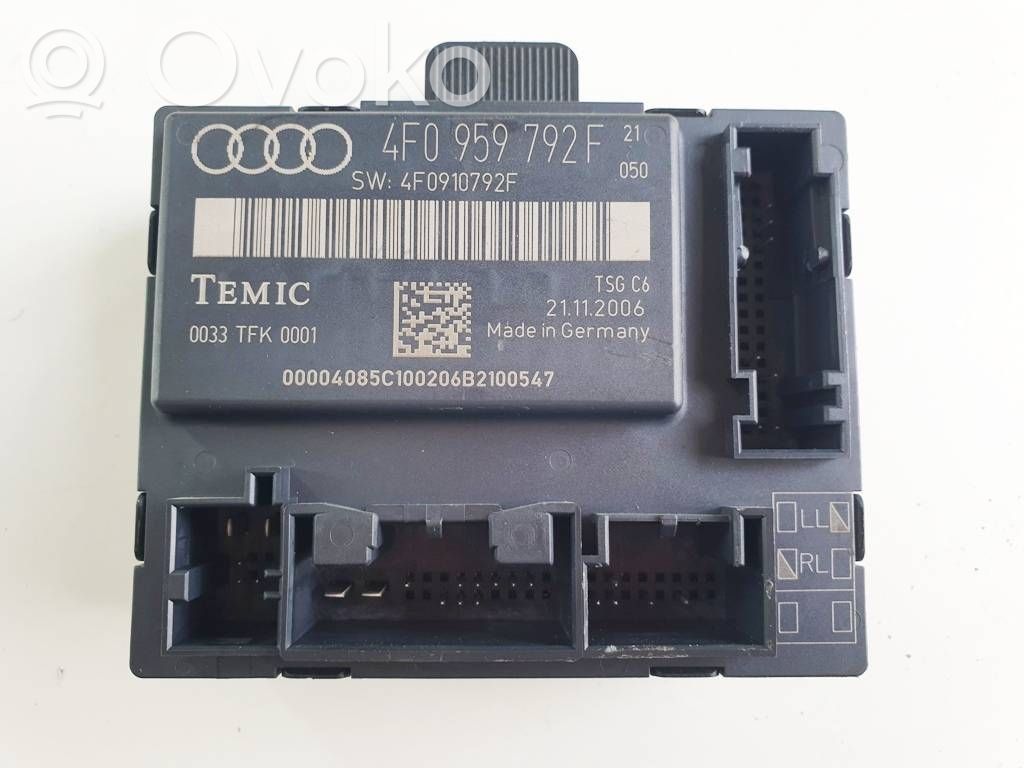 Audi A6 S6 C6 4F Door control unit/module 