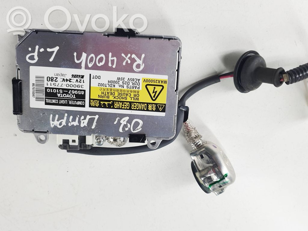 Lexus RX 330 - 350 - 400H Unidad de control/módulo de los faros xenón 