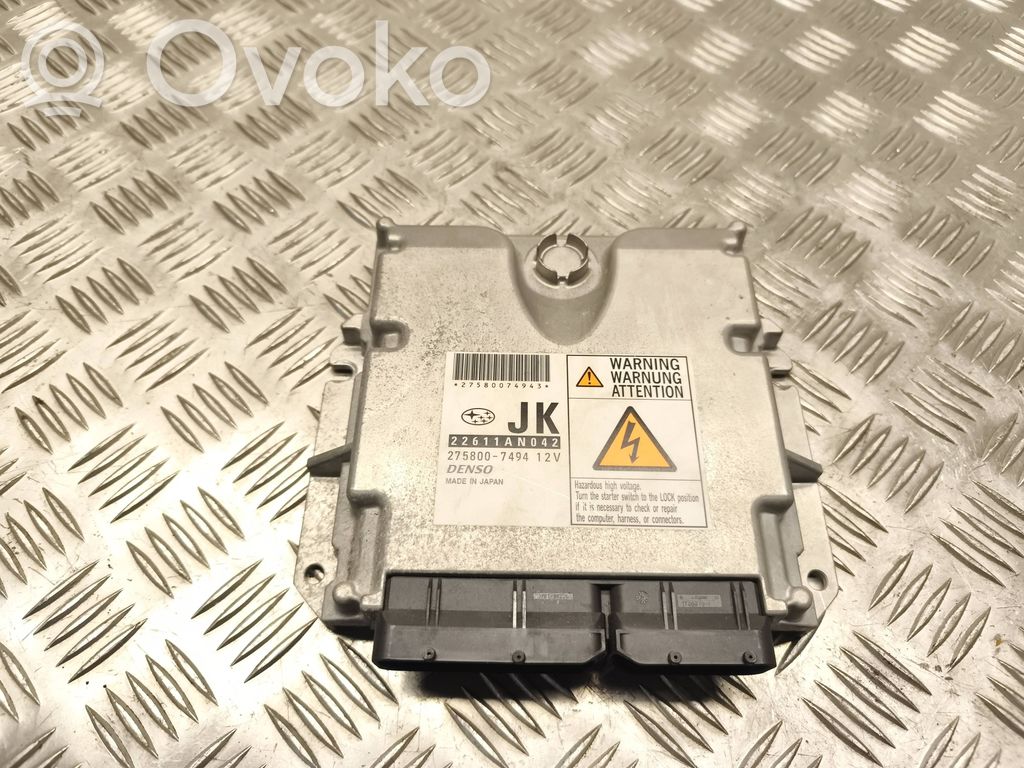 Engine control unit/module   2758007494,22611AN042