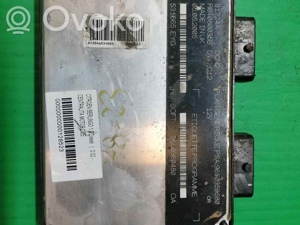 Citroen Berlingo Unitate/modul de control motor 