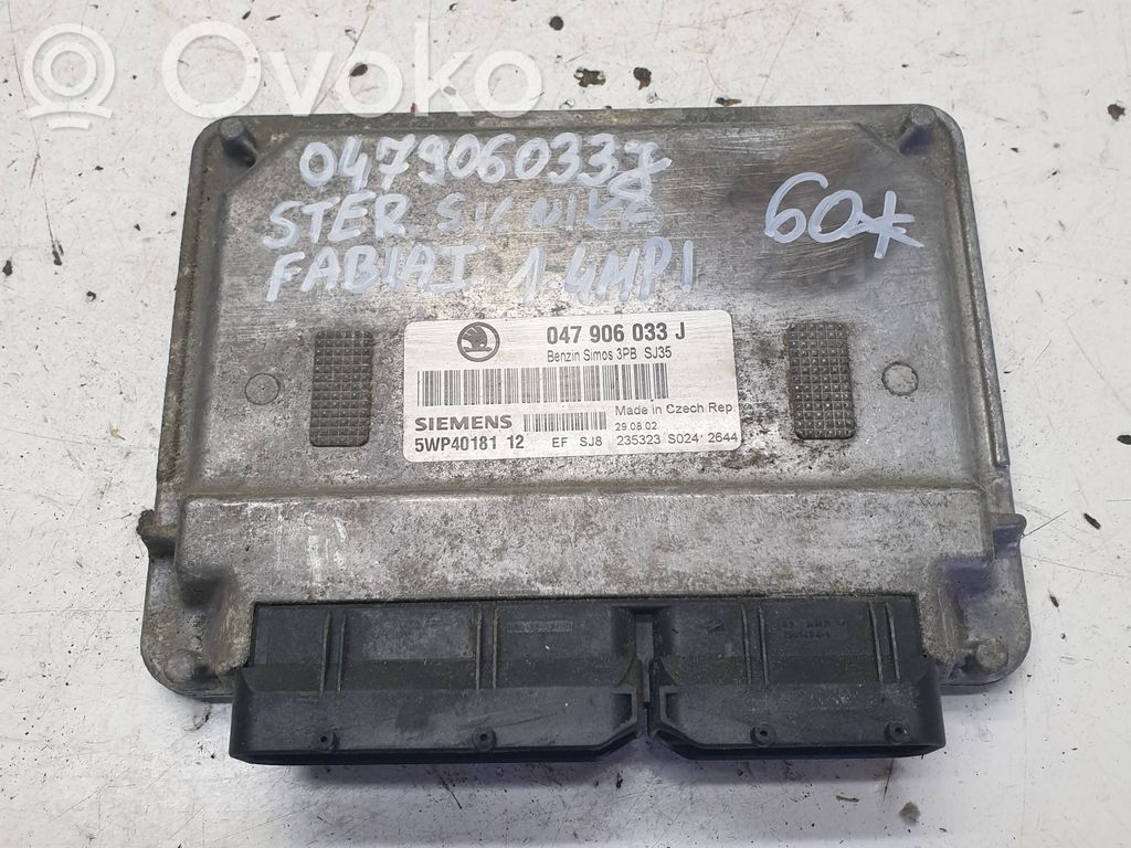 Skoda Fabia Mk1 (6Y) Engine control unit/module 