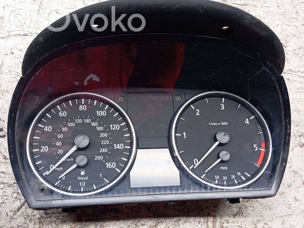 BMW 3 E90 E91 Speedometer (instrument cluster) 