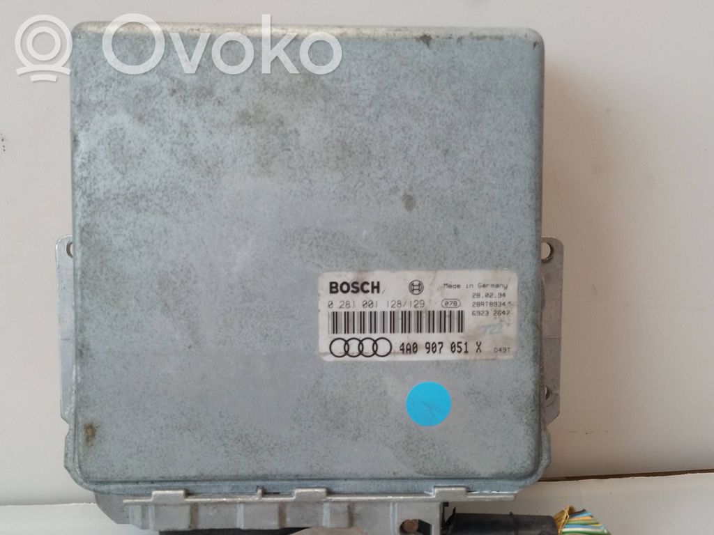 Engine control unit/module   4A0907051X,0281001128,28RT8934