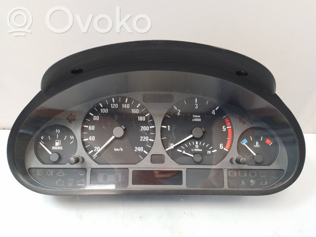 BMW 3 E46 Spidometrs (instrumentu panelī) 