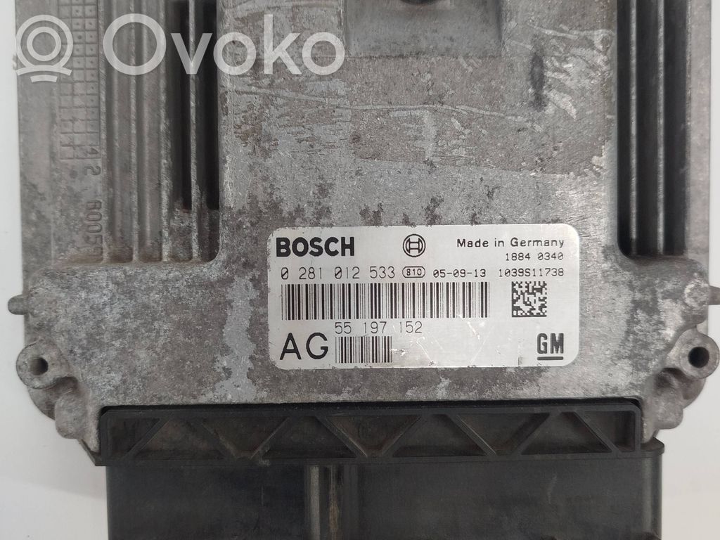 Opel Astra H Engine control unit/module 