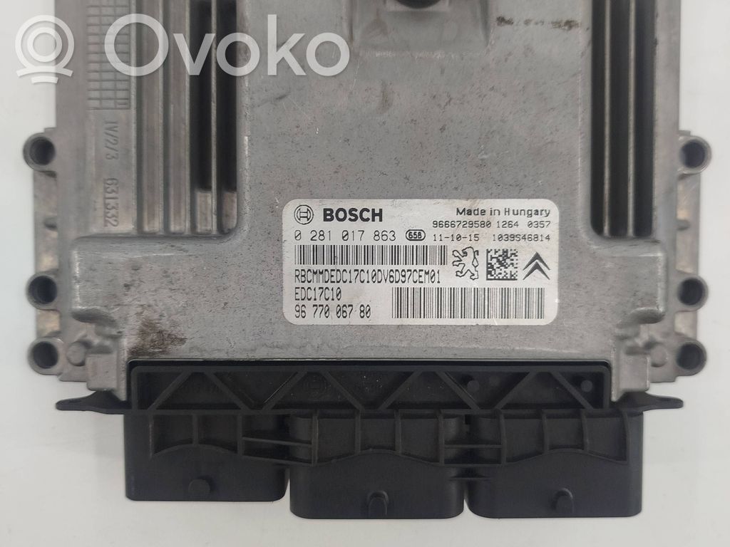 Peugeot 307 Engine control unit/module 