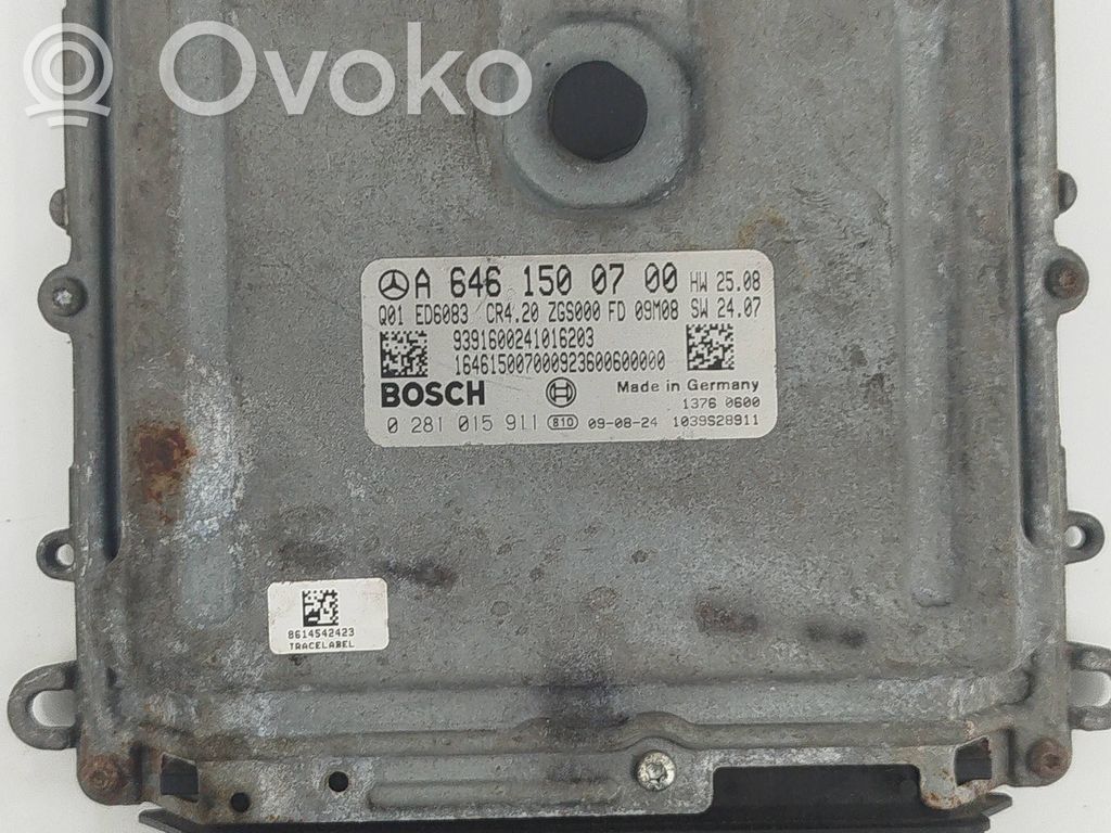 Engine control unit/module   A6461500700,1039S28911,0281015911