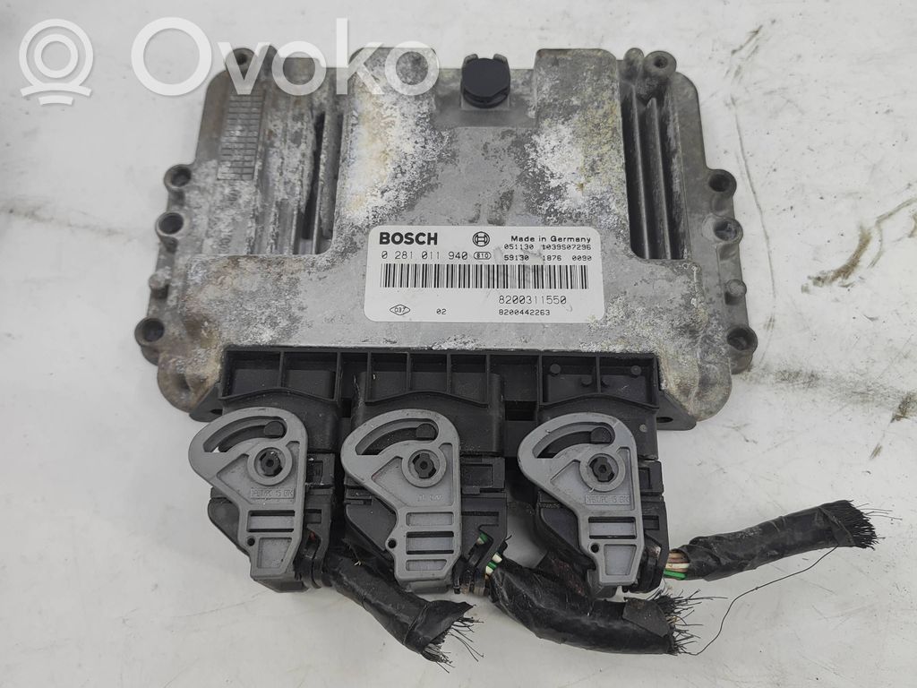 Engine control unit/module   0281011940,8200311550,8200442263