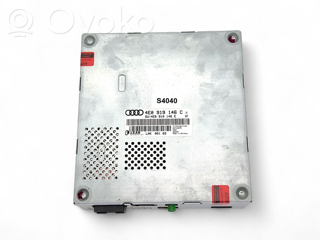 Audi A8 S8 D3 4E Video control module 