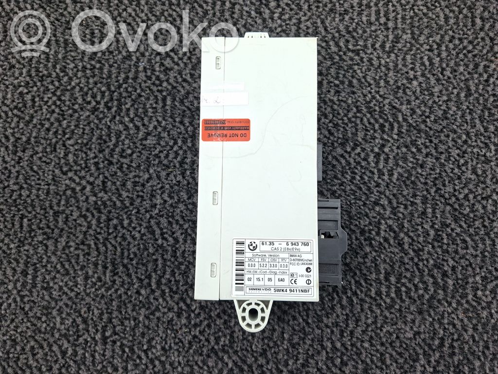 BMW 1 E81 E87 Unidad de control/módulo del CAS 