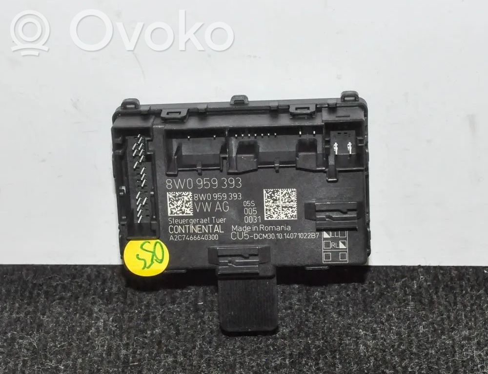 Audi A4 S4 B9 8W Unité de commande module de porte 