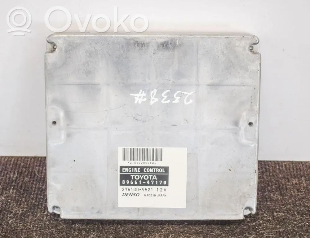 Toyota Prius (XW20) Sterownik / Moduł ECU 