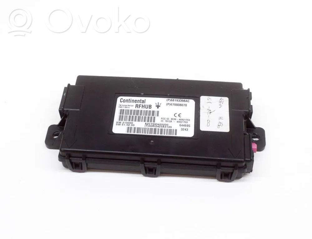 Beraktės sistemos KESSY (keyless) valdymo blokas/ modulis   68193398AC,670008070,A2C7393420200