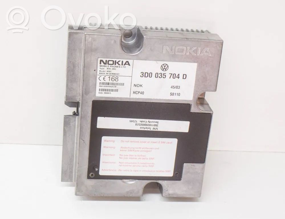 Volkswagen Phaeton Phone control unit/module 