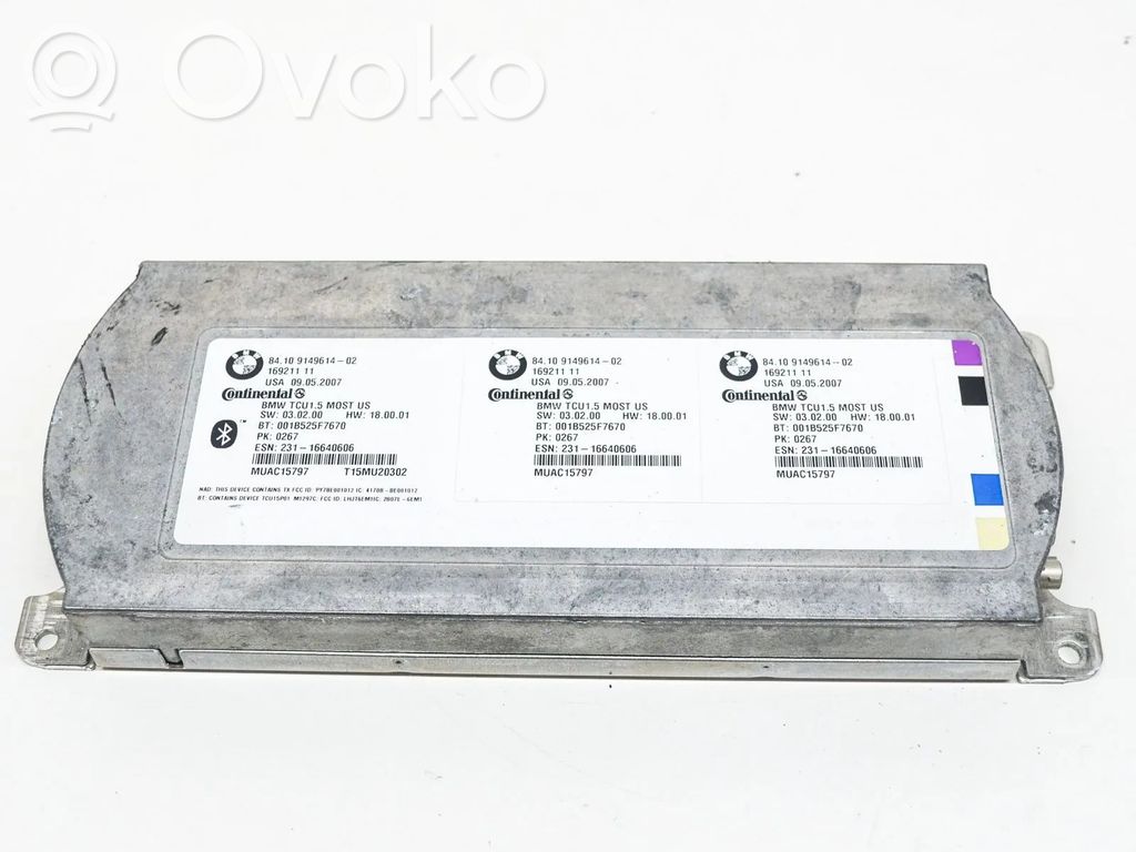 BMW 6 E63 E64 Bluetoothin ohjainlaite/moduuli 