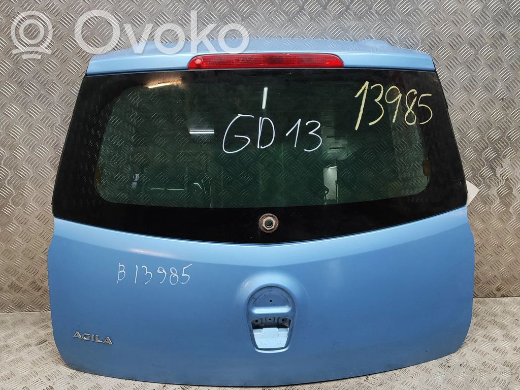 Opel Agila B Puerta del maletero/compartimento de carga 