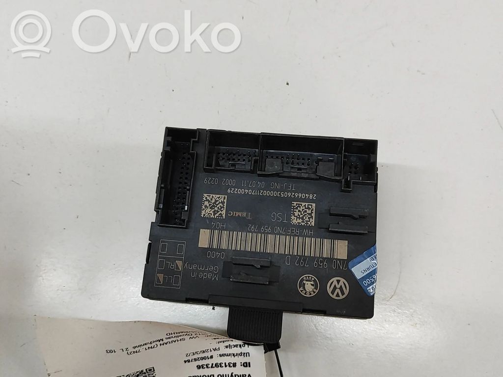 Unitate/modul comandă uși   7N0959792,7N0959792D