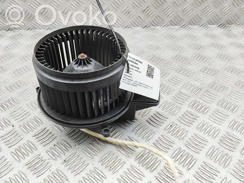Jeep Grand Cherokee Pulseur d'air habitacle