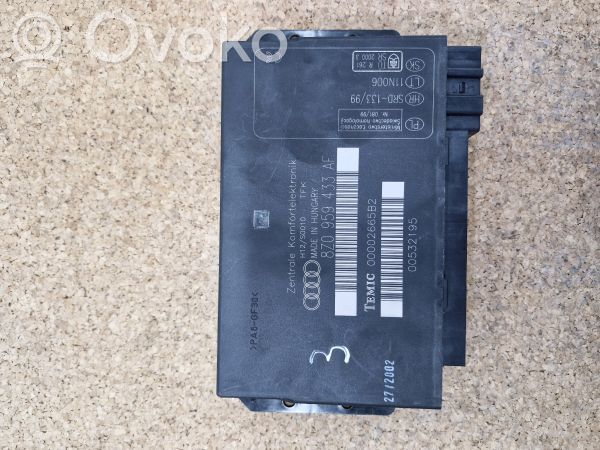Comfort/convenience module   8Z0959433AF