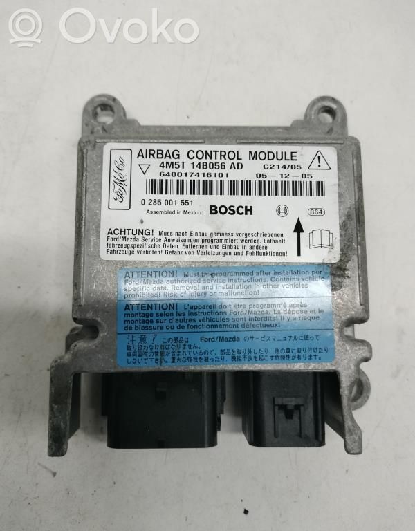 Airbag control unit/module   4M5T14B056AD,0285001551