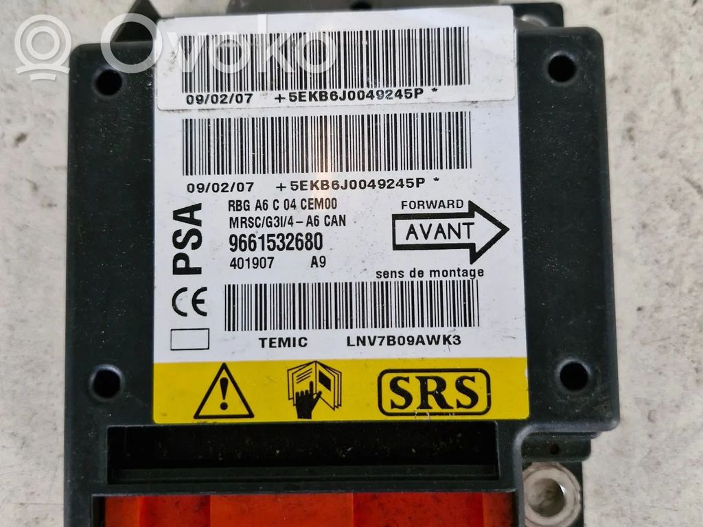Citroen C2 Airbag control unit/module 