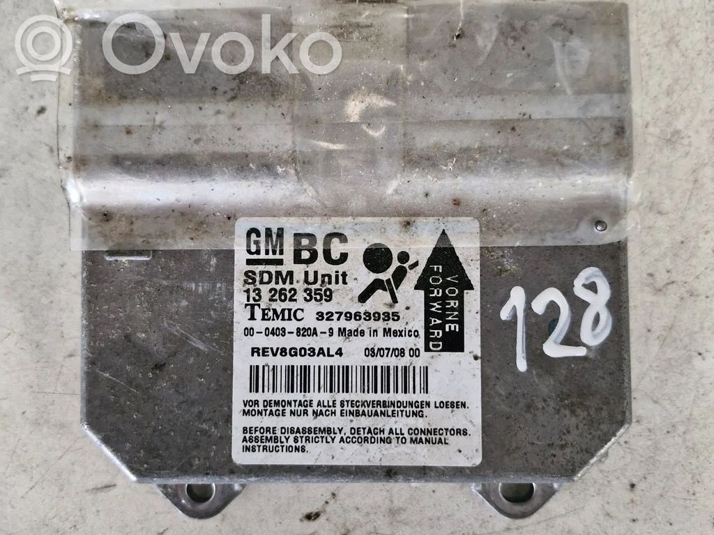 Airbag control unit/module   13262359,327963935