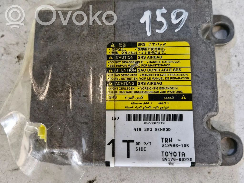 Airbag control unit/module   891700D230,212986105