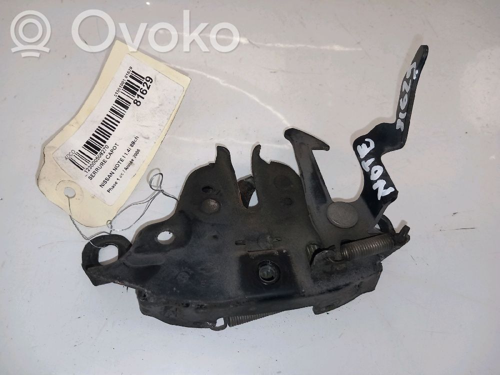 Nissan Note (E11) Dzinēja pārsega slēdzene 