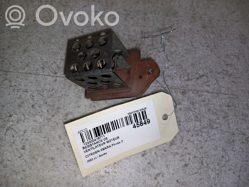 Citroen Xsara Heater blower motor/fan resistor 