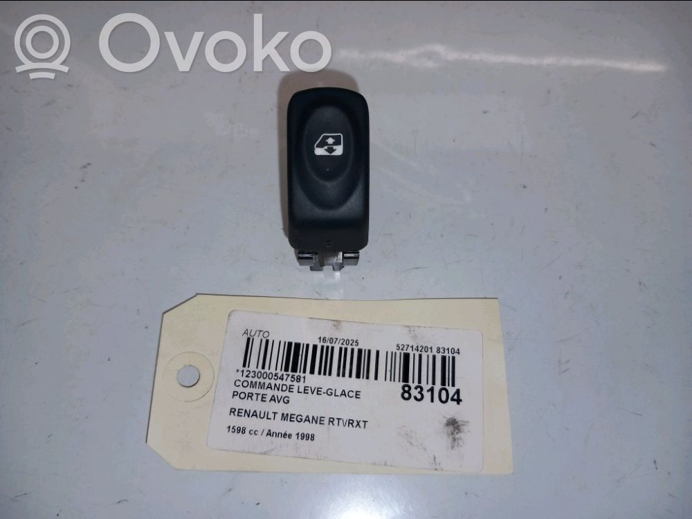 Electric window control switch   7700838101,7700838101