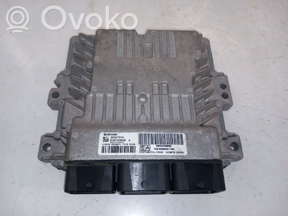 Unidad de control/módulo del motor   1606644180,1606644180